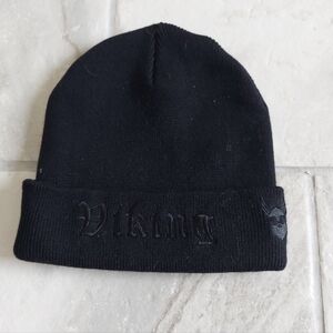 The Beard Struggle Viking Black Beanie Hat